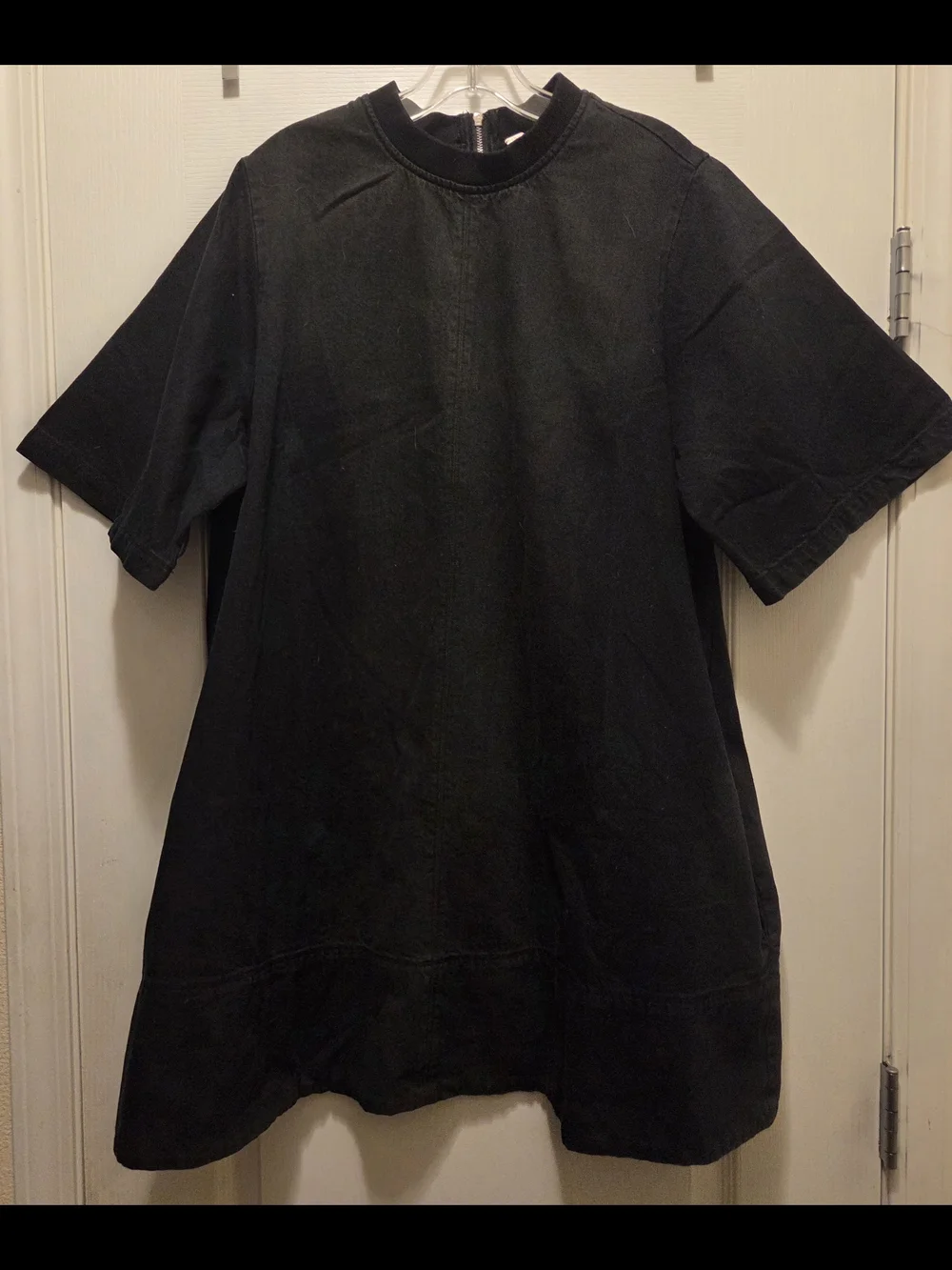 Free People Black Denim Mini Dress - Picture 3 of 9